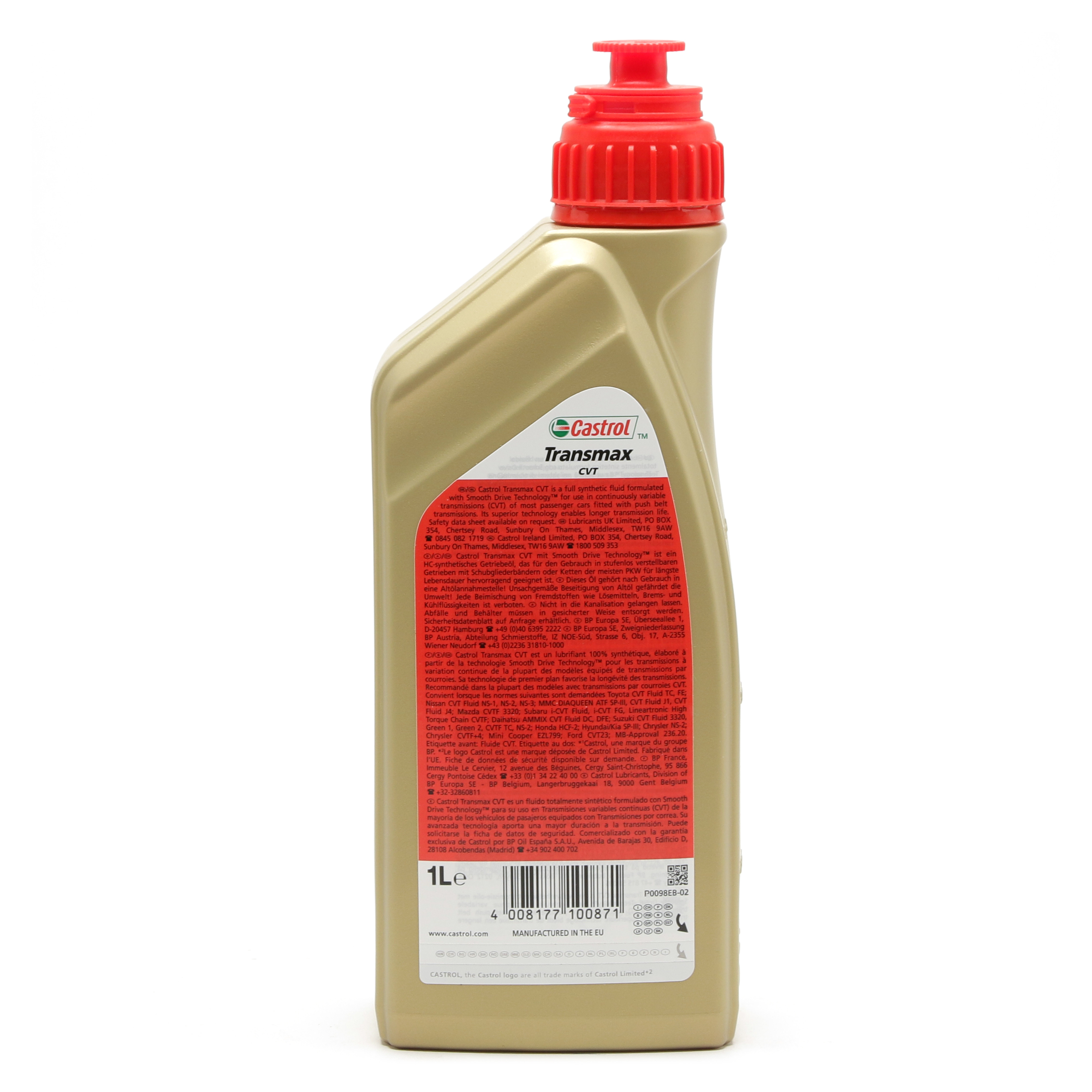 Castrol Transmax CVT Automatik Getriebeöl 1l Flasche
